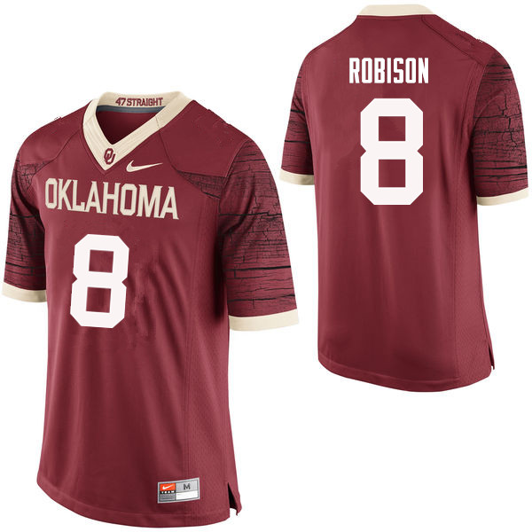 Men Oklahoma Sooners #8 Chris Robison College Football Jerseys Limited-Crimson